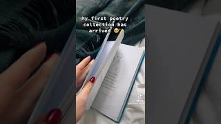 My first poetry book has arrived booktok bookish bookrecommendations booktube darkacademia [upl. by Gnel]