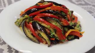 Ən Dadlı Badımcan Salatı  Nefis Patlıcan Salatası TarifiEggplant Salad Recipe [upl. by Rojam]