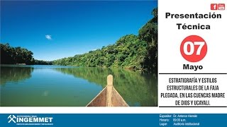 Tema “ESTRATIGRAFÍA Y ESTILOS ESTRUCTURALES DE LA FAJA PLEGADA EN LAS CUENCAS MADRE DE DIOS Y UC [upl. by Ahsotal]