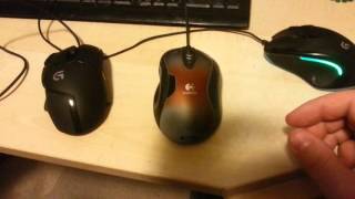 LOGITECH G300S VS G402 HYPERION FURY VS G5 [upl. by Alicia485]