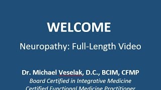 Peripheral Neuropathy treatment  Dr Michael Veselak DC [upl. by Yellek548]