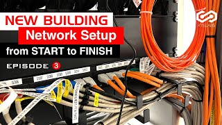 New Building Network Setup from Start to Finish  Network Cable Run  EP3 [upl. by Yrolam]