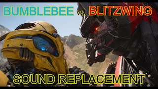 Transformers  Bumblebee vs Blitzwing Sound Replacement [upl. by Treblig]