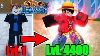 Noob to Max Level Using Reworked Rubber Fruit In King Legacy Roblox [upl. by Nerol]