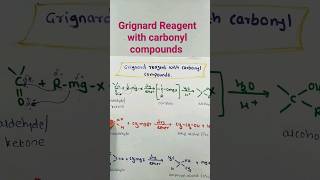 Grignard reagent react with carbonyl compounds l organic chemistry class 12 chemistry education [upl. by Buderus]