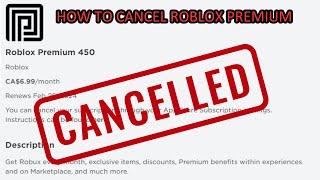 How to Cancel Roblox Premium In 2024 [upl. by Iduj]