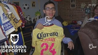 La historia de Fernando un niño con parálisis que ama al América y es amigo del ‘Tuca’ [upl. by Sylvan637]