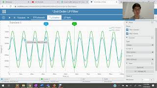 2nd Order Low Pass Active Filter  Multisim Live Simulation [upl. by Lebasy91]