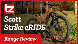 Scott Strike eRide  Range Review  Tredz Bikes [upl. by Anitreb588]