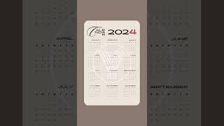 2024 Calendar  Download Free [upl. by Otrebor]