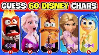 Guess 60 DISNEY CHARACTERS By VOICE amp SONG  Whos SINGING Inside Out 2 Disney Princess  NT Quiz [upl. by Euginimod664]