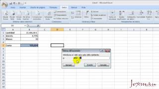 16Excel avanzado Buscar objetivo administrar escenarios y tabla de datos [upl. by Korrie]