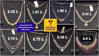 Natural VVS1 EF Clarity Diamond Necklaces with Price  diamondnecklaces diamondjewellery diamond [upl. by Rainie]