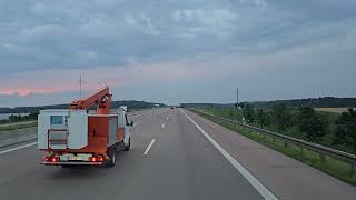 280 4K POV Real Truck Driving MAN TGX 520 Germany Gunzburg to Monheim [upl. by Healy]