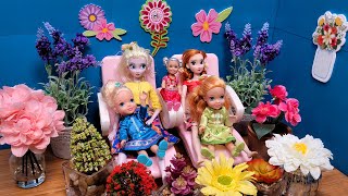 Mothers Day 2023  Elsa amp Anna toddlers celebrate  Barbie dolls [upl. by Aehta]