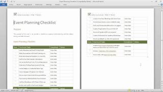 Event Planning Checklist [upl. by Konstantine]