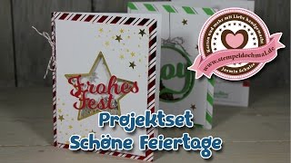 Tutorial Projektset Schöne Feiertage für Schüttelkarten [upl. by Nakada]