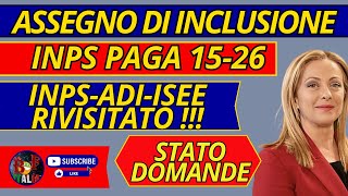 ASSEGNO di INCLUSIONE 🔴 PAGAMENTI ✅ metà MARZO 2024 INPS [upl. by Hazem2]