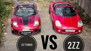 2zz swap vs 1zz turbo  mr2 spyder  roadster [upl. by Anon194]