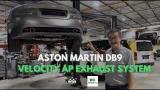 ASTON MARTIN DB9 VELOCITY AP EXHAUST  MIKES GARAGE MALAYSIA [upl. by Frederich]