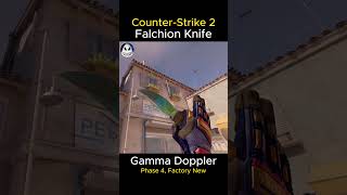 FALCHION KNIFE  Gamma Doppler Phase 4 2024  Factory New FN  Skin ShowcaseAnimation CS2 [upl. by Engedi263]