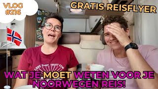 WAT JE MOET WETEN VOOR JE CAMPERREIS NAAR NOORWEGEN  Gratis reisflyer [upl. by Hertha]