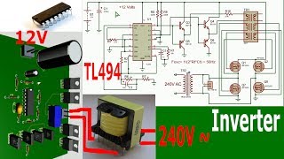 TL494 Inverter HBridge  12240V [upl. by Atiuqrehs]