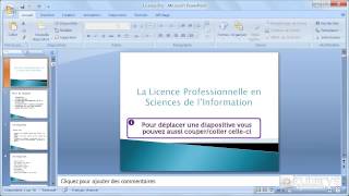 Comment déplacer des diapositives avec PowerPoint 2007 [upl. by Roede]