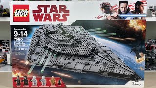 LEGO Star Wars First Order Star Destroyer 75190 Review [upl. by Devondra]