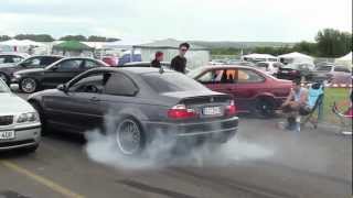 Asphaltfieber 2012 e46 M3 MEGA Burnout [upl. by Kreis]