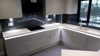 Handleless Light Grey Kitchen Newton Mearns Glasgow [upl. by Ahsoet]