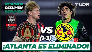 Resumen y goles  Atlanta Utd 1130 América  CONCACAF Champions  4tos  TUDN [upl. by Aksel]