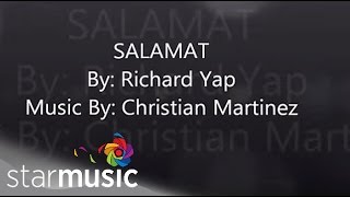 Richard Yap  Salamat Official Lyric Video [upl. by Ahseined]