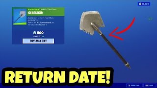 Ice Breaker Pickaxe RETURN DATE in Fortnite Item Shop Ice Breaker Coming Back 2023 Chapter 4 [upl. by Eenwahs]