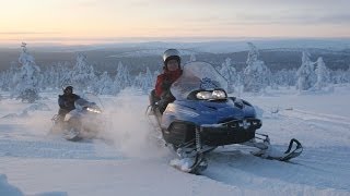 Snowmobile ride in Lapland  FINLAND [upl. by Phaih]