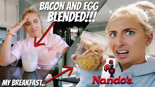 i LIQUIDISED all my FOOD for 24hours blending challenge 😳😱 [upl. by Magnusson]