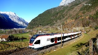 Züge auf der GotthardbahnWinter 2017Silenen Buchholz [upl. by Liebowitz690]