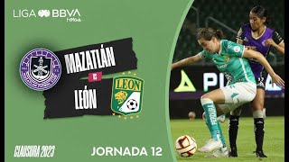 Resumen Mazatlán vs León  J12  Liga BBVA MX Femenil [upl. by Llemij]