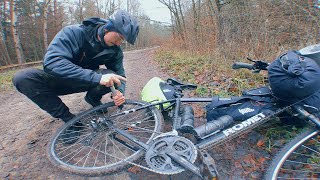 Zimowa Wyprawa Rowerowa Dookoła najdłuższego jeziora w Polsce  Jeziorak Biwak na dziko [upl. by Tansey887]