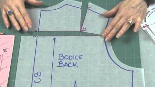 How to Adjust for a Rounded BackProtruding Shoulder Blade Pattern Alteration [upl. by Atinreb512]