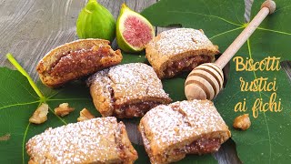 Biscotti rustici con farina di farro integrale e fichi freschi [upl. by Alviani]