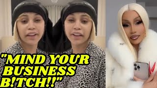 Cardi B Claps Nicki Minaj Live On Instagram For Claiming She Wore The Same Coat 😡 [upl. by Fionna105]