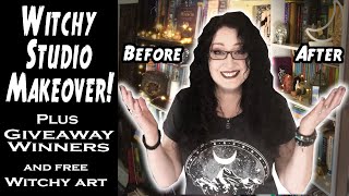 Witchy Studio Makeover  Book Giveaway Winners [upl. by Sedrul]