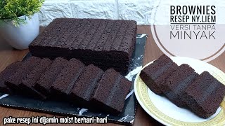 Brownies kukus 4 telur Resep Ny Liem Versi Full Margarin [upl. by Hillary]