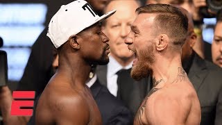 Floyd Mayweather vs Conor McGregor Official WeighIn FULL  ESPN [upl. by Sandra771]