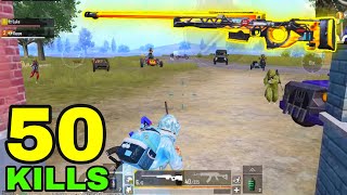 50 KILLS  NEW WORLD RECORD  DUO vs SQUADS  PUBG MOBILE [upl. by Gipsy]