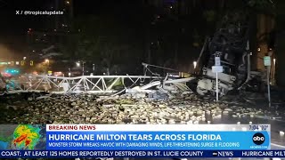 Hurricane Milton tears across Florida [upl. by Nimesay]