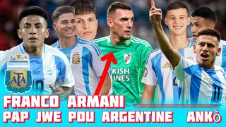 Franco armani pran retrèt entè nasyonal li li pap jwe ankò avèk argentine [upl. by Raney]