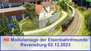 Modulanlage der Eisenbahnfreunde Ravensburg modellbahn h0 märklin ravensburg [upl. by Amorette950]