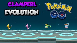 CONSIGO TODAS LAS EVOLUCIONES DE CLAMPERL SHINIES Y NORMALES en Pokémon GO [upl. by Flieger838]